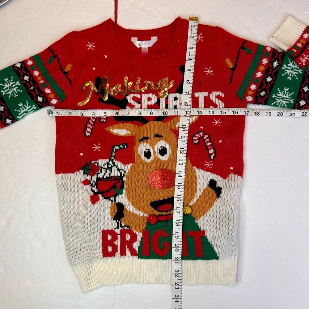 No Boundaries Ugly Christmas Sweater Colorful|Making Spirit Bright |Size S3-5